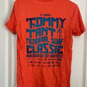 Tommy Tant Memorial Surf Classic Orange large STAFF T-Shirt rare vintage